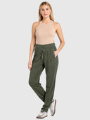 Ponti Panelled Pant - Khaki