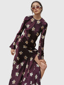 Monument Dress - Merlot Lillies
