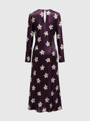 Monument Dress - Merlot Lillies
