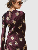 Monument Dress - Merlot Lillies