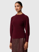 Ribbed Blend Knit Top - Roselle Merino Wool