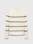 Rola Bine Stripe Crewneck Knit – Coffee Quartz