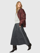 Ruby Bomber Jacket - Fudge