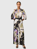 Once Was Sorrel Wide Leg Pant - Tangled Blossom