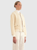Selene Cameron Bomber Jacket – Cream
