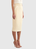 Selene Verity Midi Skirt – Cream