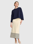 T Peached Contemp Sweatshirt - Midnight Blue