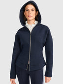 Tapered Hoodie Jacket - Midnight Blue