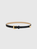 Coco Nappa Belt - Black Croc