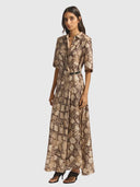 Scorpius Silk Dress – Python Print