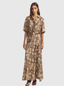 Scorpius Silk Dress – Python Print