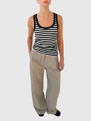 Tank - Black/Ivory Stripe