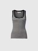 Tank - Black/Ivory Stripe