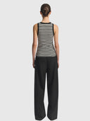 Tank - Black/Ivory Stripe