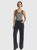 Tank - Black/Ivory Stripe