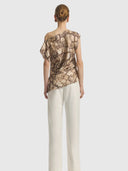 Torrance Silk Top – Python Print