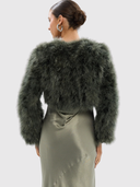 Mahattan Crop Jacket - Forrest Green