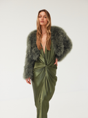 Mahattan Crop Jacket - Forrest Green