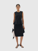 Charleene Fest Flounce Dress - Black