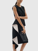 Charleene Fest Flounce Dress - Black
