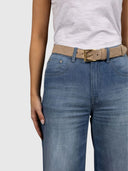 Classic Suede Belt - Stone
