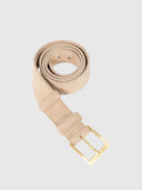 Classic Suede Belt - Stone