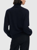 25WWJF04 Pullover - Black with Floral & Bird Jacquard