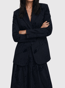 25WWEW19 Blazer - Black & Floral Print