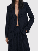 25WWEW19 Blazer - Black & Floral Print