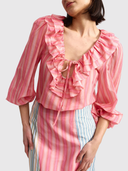 Filly Blouse - Sorbet Stripe