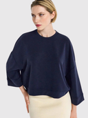 T Peached Contemp Sweatshirt - Midnight Blue