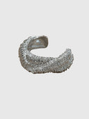 Detailed Cuff Bangle – Silver