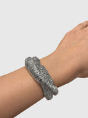 Detailed Cuff Bangle – Silver