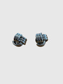 Vintage Knot Drop Earring – Silver