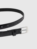 Ida Belt 2cm – Black Croc