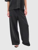 Gincette Melange Pants - Dark Grey Melange