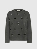 Kincent Melange Deco Blouse - Dark Grey Melange