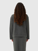 Kincent Melange Deco Blouse - Dark Grey Melange