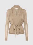 Thani Short Cardigan - Dull Gold