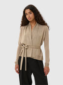 Thani Short Cardigan - Dull Gold