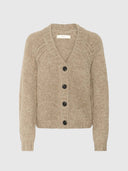 Troa Cardigan - Sandy Grey Melange