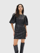 Zina Slit Dress - Black