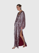 De Luxe Gown - Wine Shimmer