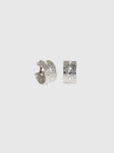 Costa Pearl Hoops – Silver