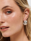 Costa Pearl Hoops – Silver