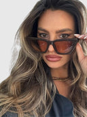 Hailey II Shades – Espresso/Orange Lense