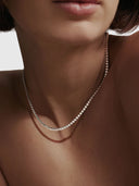 Aspen Tennis Necklace – Silver