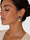 Zoa Earring – Gold Lapis Turquoise